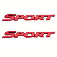 3D 1x Car Sport Badge Sticker