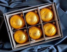 Hand Painted Glass Baubles set