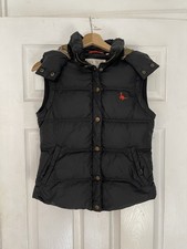 JACK WILLS Ladies Navy Blue Down Padded Gilet UK 8