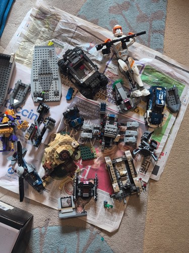 Assorted lego vehicles - assorted,