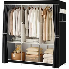 Large Fabric Canvas Wardrobe
