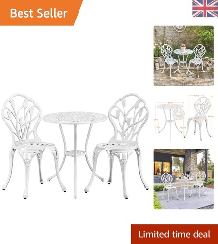 Alloy piece patio bistro set - 3-piece,
