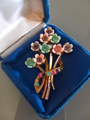 Gold tone enamel - gold,