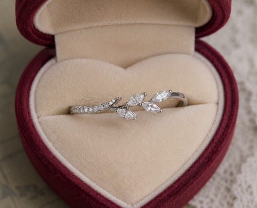 Delicate stacking silver - , ring