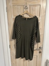 Women’s Stripe Dress Pomodoro Size 16