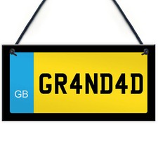 Grandad Novelty Number Plate