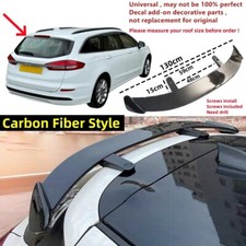 For Ford Mondeo MK5 Estate Rear Roof Spoiler Wing "Carbon Fiber Look" Universal