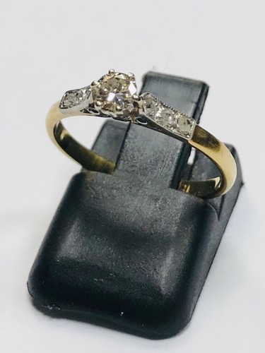 Vintage 18ct gold - gold, diamond