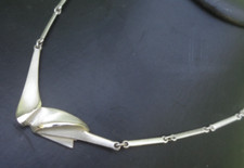 Finnish LAPPONIA Pendant 2006 Stg Silver Modernist with Lapponia Chain  Finland