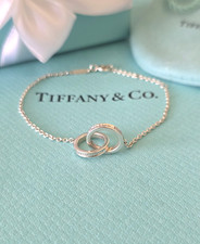 Tiffany & Co. 1837 Interlocking Circle Sterling Silver 7.25" Adjustable Bracelet