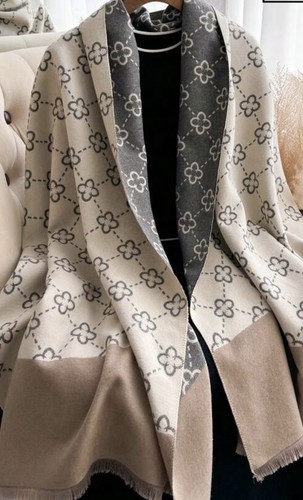 Faux cashmere warm scarf - faux, for