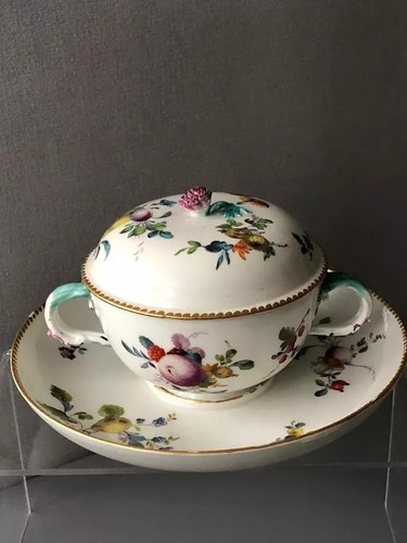 Meissen porcelain ecuelle with - porcelain,