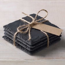 Slate Coasters Square Round Placemat Platter Heart Wholesale Engraving Blanks