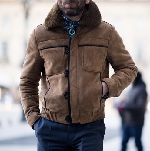 Berluti suede shearling jacket - berluti,
