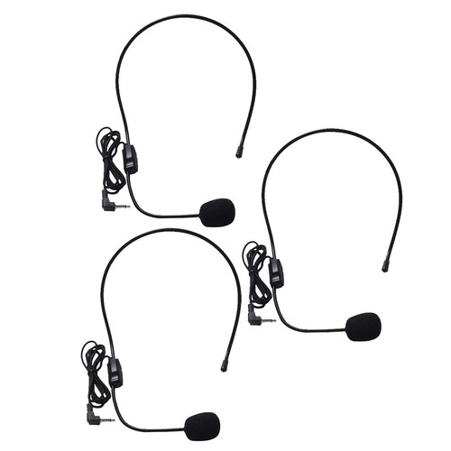 3pcs headphone microphone - 3pcs,
