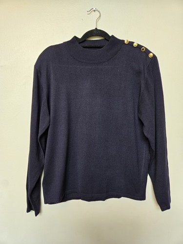 Vintage womens navy blue gold - vintage,