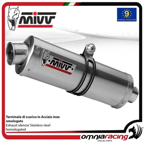 Mivv exhaust slip - -on, oval