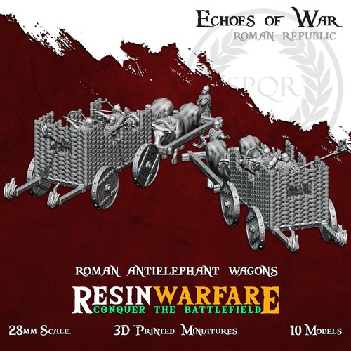 Roman anti elephant - roman, wagons