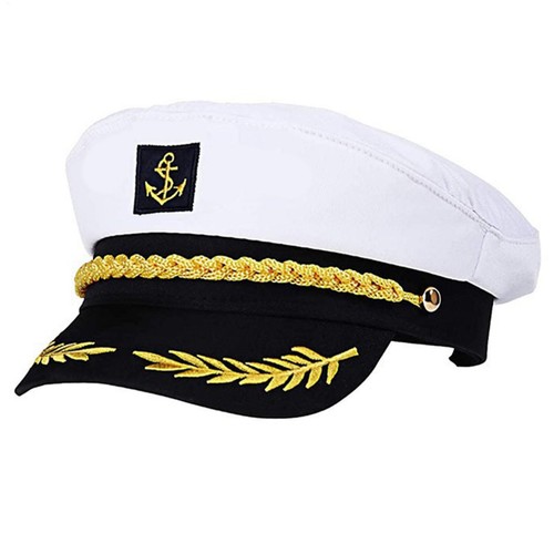 Adult yacht captain hat - captain,