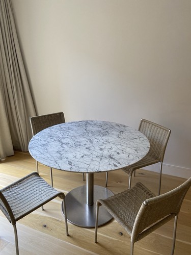 Stylish seater round marble - stylish,