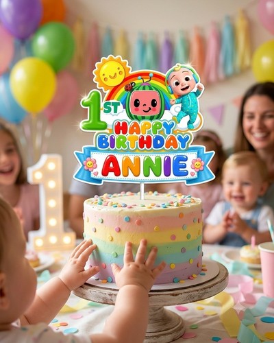 Personalised cocomelon cake - personalised,