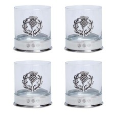 Whisky Glass with Pewter Base