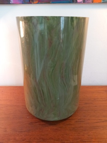 Bakelite planter bin - planter/bin, marble