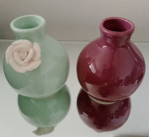 Round small ceramic flower - 2,