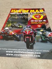 Isle of man Southern 100 2004 road Racing Poster Motorcycle Bike 