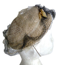  Straw Hat Bonnet Veil True