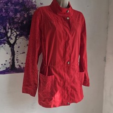Susan Graver Red Cotton Eyelet
