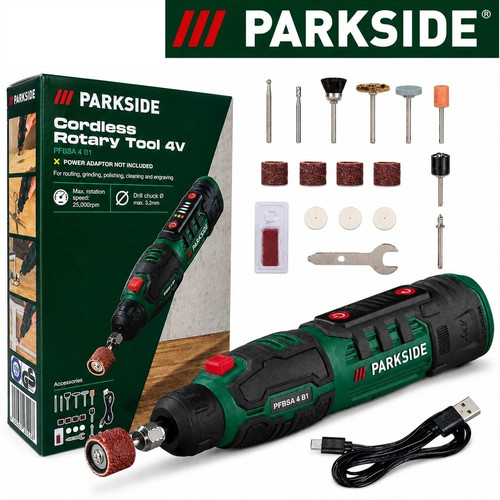 Parkside cordless rotary - 4v,