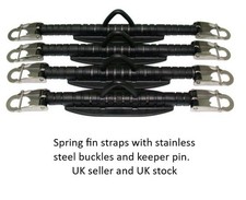 One pair of  spring fin straps stainless steel  buckles. from Red Hat Diving