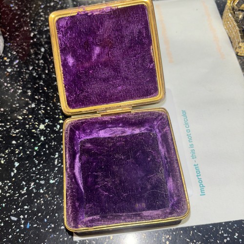 Vintage trinket box purple - vintage,