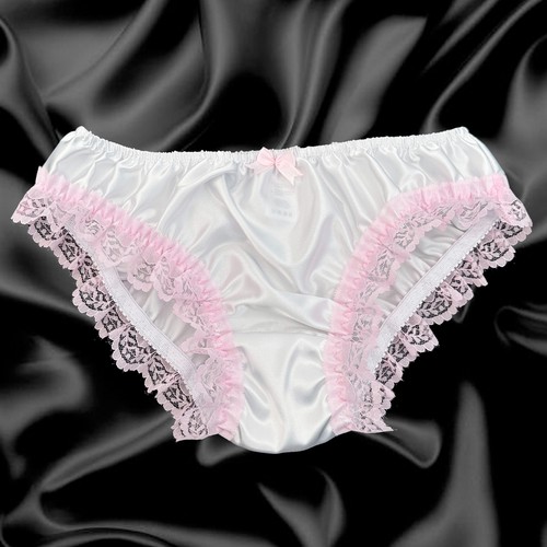 White satin pink - pink, sissy