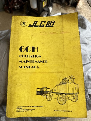 Jlg 60h manual - 60h,