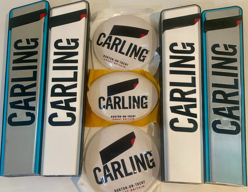 Carling branding badges - branding,