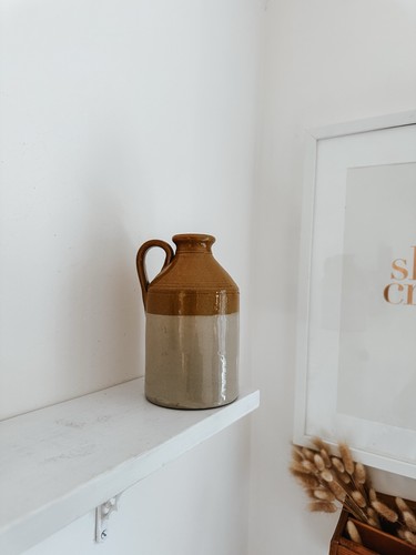 Vintage two tone stoneware - vintage,