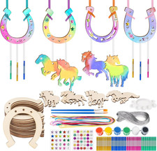 Wooden Horseshoe Wind Chimes