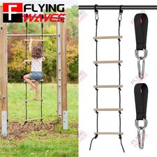 Children Climbing Rope Ladder