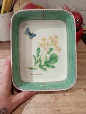 BNWOT Retired Wedgewood Sarah's Garden Butterfly Serving Dish