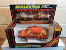 SCALEXTRIC RED FORD ESCORT XR3i WITH ORIGINAL BOX