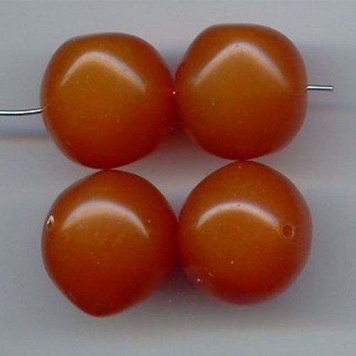 Vintage amber acrylic 22mm - vintage,