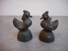 Pair Of Bronze Birds From The