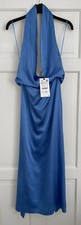 ZARA SKY BLUE SATIN SILKY