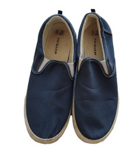 Mens Canvas Blue Adults Slip