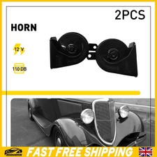 12v Twin Black Snail Horns