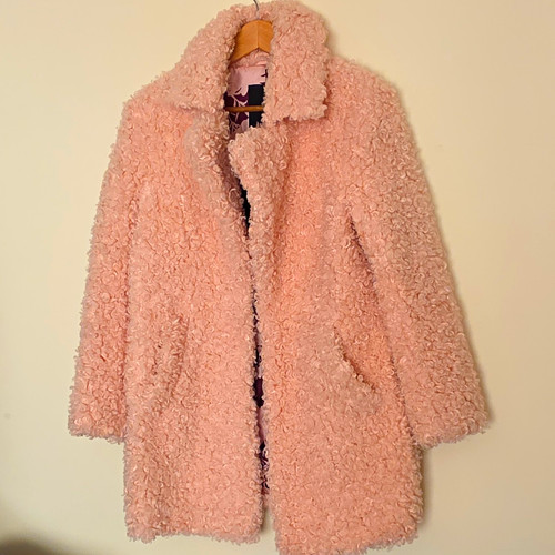 River island pink teddy faux - island,