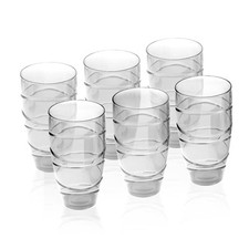 6 Pack Plastic Clear Cups