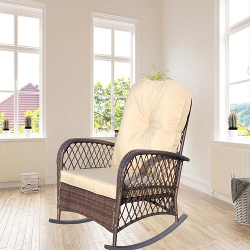 Outdoor wicker rocking chair - outdoor,